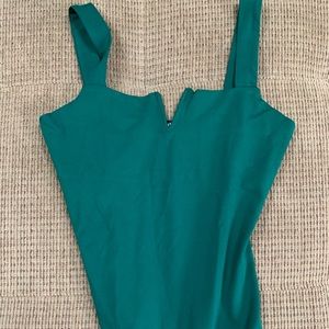 shein green body suit size xs